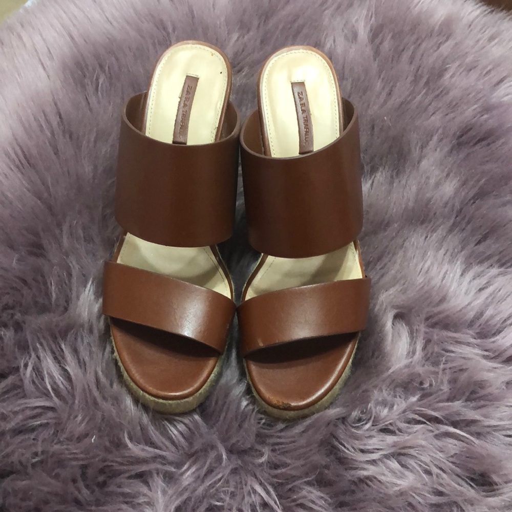 Zara Wedge Slide Sandals